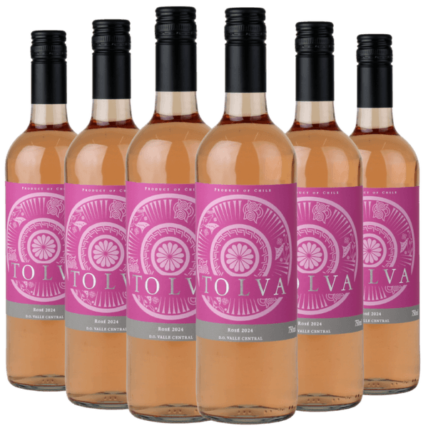 Kit 6 Garrafas Vinho Tolva Merlot Rosé